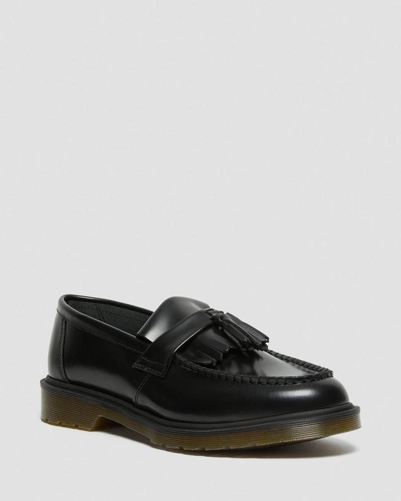 Zapatos Oxford Dr Martens Adrian Smooth Cuero Tassle Loafers Hombre Negros | MX 201ZUT